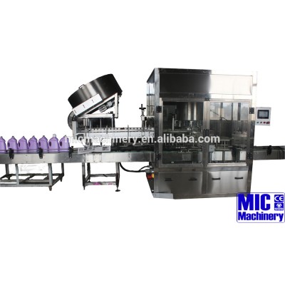 MIC-ZF8 8 heads piston filling machine for shampoo Detergent liquid soap filling and capping machine reach 4000jars/h with ce